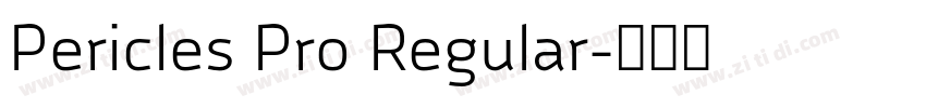Pericles Pro Regular字体转换